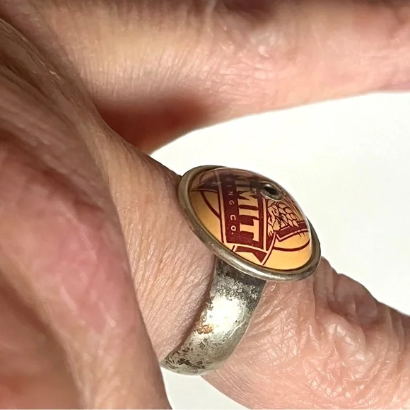 Artist Designed- Silver & Steel Ring and Gold-Toned Ring- one of a kind - Picture 8 of 10